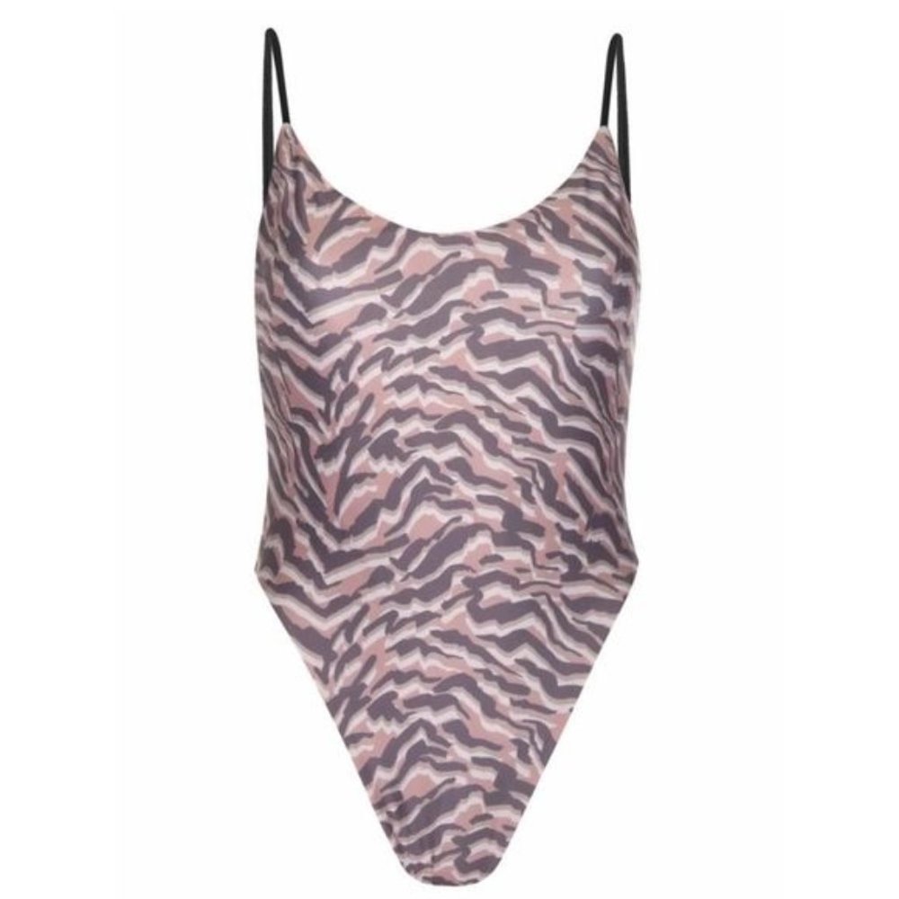 NWT MAI-MIA Dylan One Piece in Pink‎ Leopard Sz S